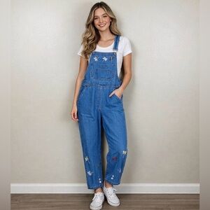 Vintage Agapo Overalls Denim Embroidery